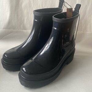 Chooka Rubber Block Heels Boots